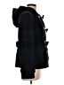 Guess Argyle Black Wool Coat Size L - photo 4