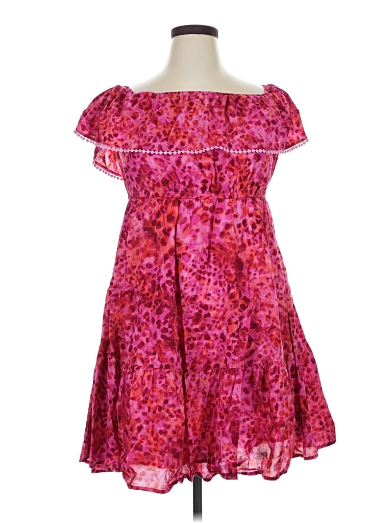 Pre-owned Terra & Sky Cocktail Dress In Pink