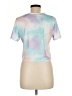 Shein Tie-dye Silver Purple Short Sleeve Top Size 6 - photo 2
