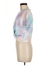 Shein Tie-dye Silver Purple Short Sleeve Top Size 6 - photo 5