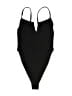 Nasty Gal Inc. Solid Black One Piece Swimsuit Size 2 - photo 1
