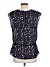 Halogen 100% Polyester Purple Sleeveless Blouse Size L - photo 2