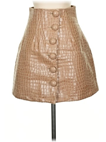 The Andamane Faux Leather Skirt (view 1)