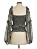 ASTR The Label 100% Polyester Black 3/4 Sleeve Blouse Size S - photo 2