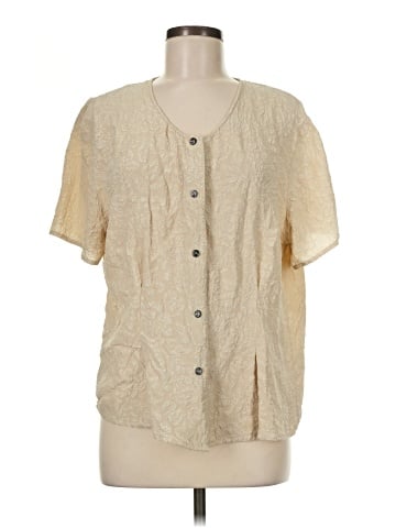 Compagnie Internationale Express Short Sleeve Silk Top (view 1)