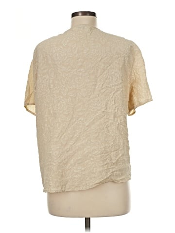 Compagnie Internationale Express Short Sleeve Silk Top (view 2)