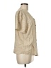 Compagnie Internationale Express 100% Silk Tan Short Sleeve Silk Top Size M - photo 4