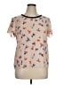 Talbots Tan Short Sleeve Blouse Size 14 - photo 1