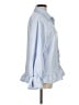 Dynamite Hearts Blue Long Sleeve Blouse Size M (estimated) - photo 4
