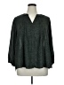 Fun2Fun 100% Polyester Green 3/4 Sleeve T-Shirt Size 1X - photo 1