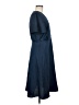 H&M 100% Polyester Solid Blue Casual Dress Size 8 - photo 4