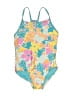 Speedo Tropical Yellow One Piece Swimsuit Size S (kids) - photo 1