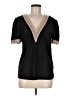 Unbranded 100% Polyester Black Short Sleeve Top Size M - photo 1