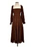 o.p.t Polka Dots Brown Casual Dress Size S - photo 1