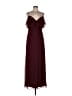 #Levkoff 100% Polyester Solid Burgundy Cocktail Dress Size 10 - photo 1