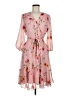 Maison Tara 100% Polyester Floral Pink Casual Dress Size 8 - photo 1