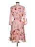 Maison Tara 100% Polyester Floral Pink Casual Dress Size 8 - photo 2