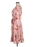 Maison Tara 100% Polyester Floral Pink Casual Dress Size 8 - photo 5
