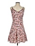 Gap Studio 100% Rayon Hearts Pink Casual Dress Size S - photo 1