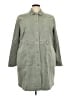 J.Jill Green Trenchcoat Size 3X - photo 1