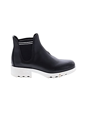 Miu Miu Leather chelsea boots (view 1)