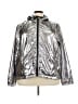 Avon 100% Nylon Metallic Silver Windbreaker Size 3X - photo 1