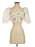 Zara Ivory Short Sleeve Blouse Size S - photo 1