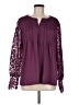 Unbranded Burgundy Long Sleeve Blouse Size 8 - photo 1