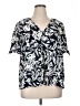 Nordstrom Rack 100% Polyester Blue Short Sleeve Polo Size XL - photo 1