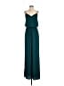 David's Bridal 100% Polyester Solid Teal Jumpsuit Size 2 - photo 1