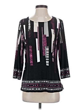 Jm Collection 3/4 Sleeve T Shirt