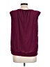 Worthington 100% Polyester Burgundy Sleeveless Blouse Size L - photo 2
