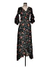 Assorted Brands 100% Polyester Floral Black Casual Dress Size M - photo 1