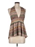 Abbeline 100% Polyester Brown Halter Top Size M - photo 1