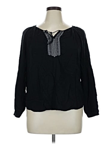 Faded Glory Long Sleeve Blouse (view 1)