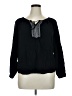 Faded Glory 100% Rayon Black Long Sleeve Blouse Size XL - photo 1