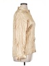 Claudia Richard Metallic Ivory Long Sleeve Blouse Size XL - photo 4