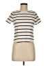 Old Navy Stripes Ivory Short Sleeve Turtleneck Size M - photo 1