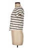 Old Navy Stripes Ivory Short Sleeve Turtleneck Size M - photo 5