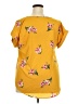 Speed Control 100% Polyester Yellow Short Sleeve Blouse Size 2X - photo 2