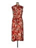 Kasper Print Red Brown Casual Dress Size 14 - photo 2