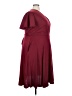 Assorted Brands 100% Polyester Burgundy Cocktail Dress Size 24 - photo 4