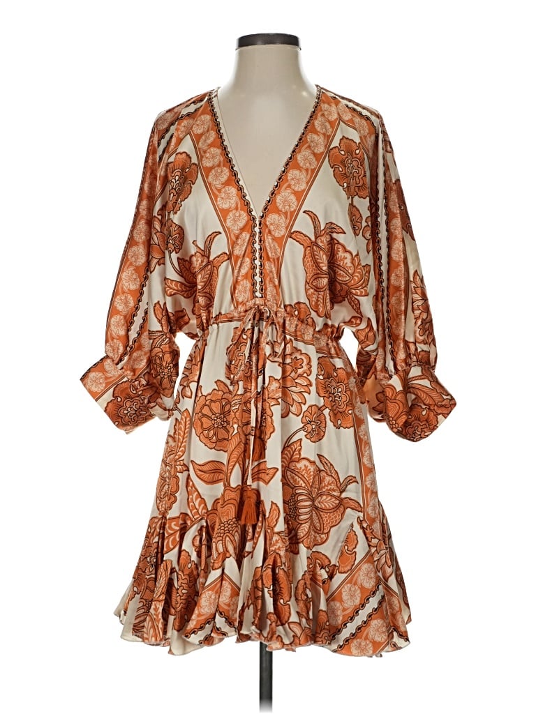 Pre-owned Aakaa Casual Dress In Orange