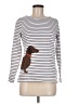 Joules 100% Cotton White Long Sleeve Top Size 8 - photo 1