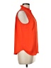 Ann Taylor Orange Sleeveless Button-Down Shirt Size M (petite) - photo 4