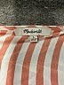 Madewell 100% Viscose Stripes Yellow Orange Short Sleeve Blouse Size L - photo 7