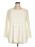 Alfani Ivory Long Sleeve Blouse Size 1X - photo 1