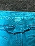 Lucky Brand Solid Teal Denim Shorts Size 10 - photo 3