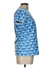 J. McLaughlin Blue Short Sleeve Top Size L - photo 4