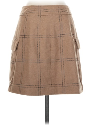 Madewell (Re)sourced Zip-Front Mini Skirt in Windowpane (view 2)